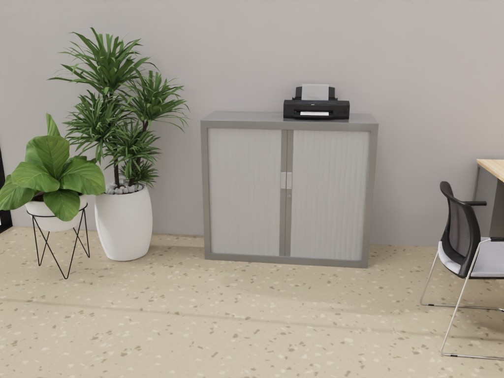Główna galeria - Szafa metalowa żaluzjowa firmy Majencia-Nowy STYL Basycs 700x1200 mm - Kolor Srebny + Szary (5)