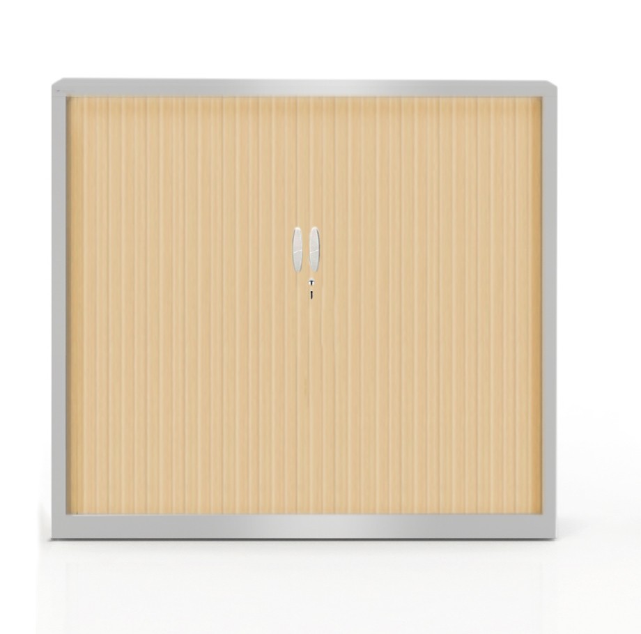 Główna galeria - Szafa metalowa żaluzjowa firmy Majencia-Nowy Styl Ecozen 1020x800 mm - Kolor Srebrny + Klon jasny (7)