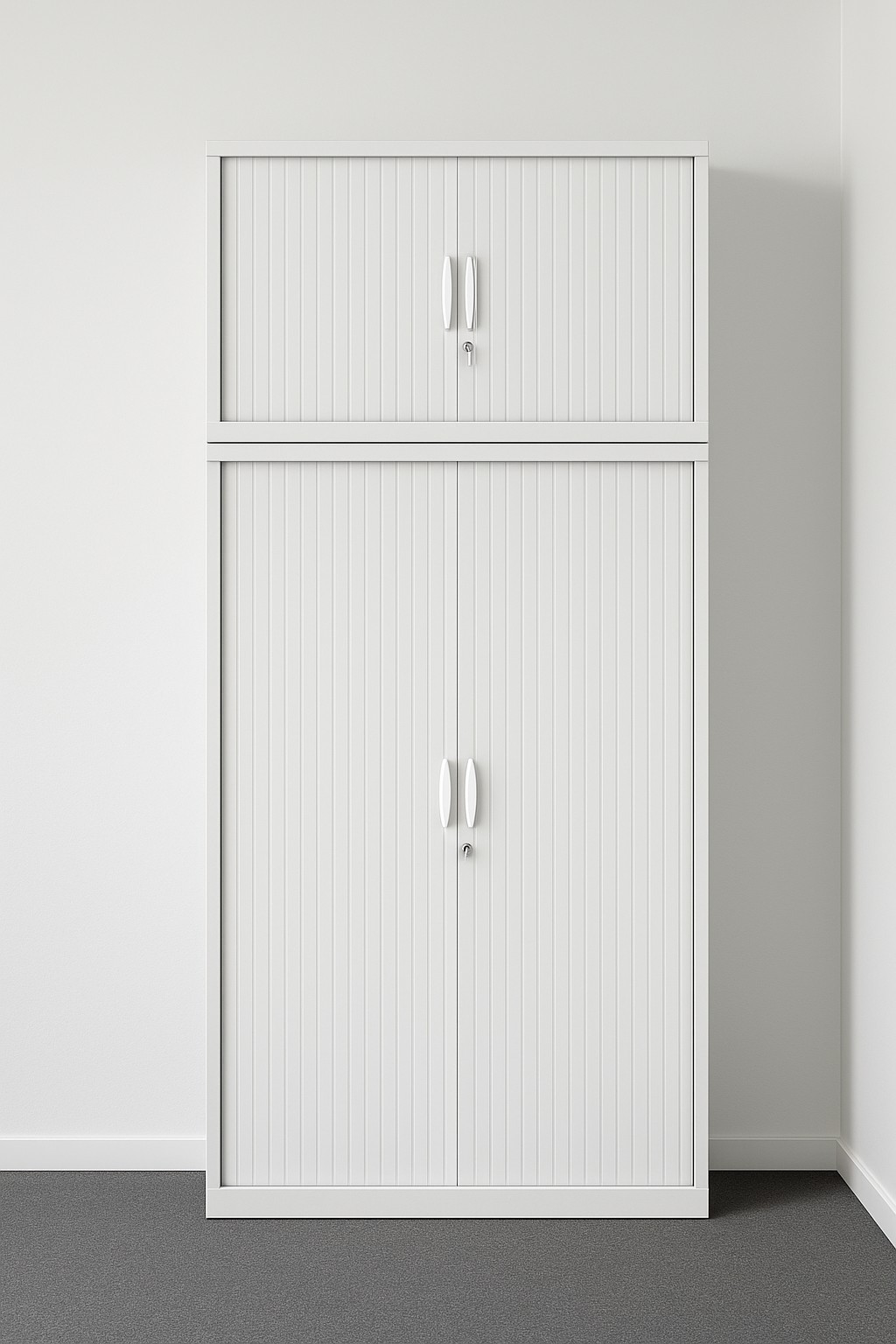Główna galeria - Szafa - nadstawka -  metalowa żaluzjowa firmy Majencia-Nowy Styl Filea 500x1200 mm - Kolor Czarny + Grusza (2)