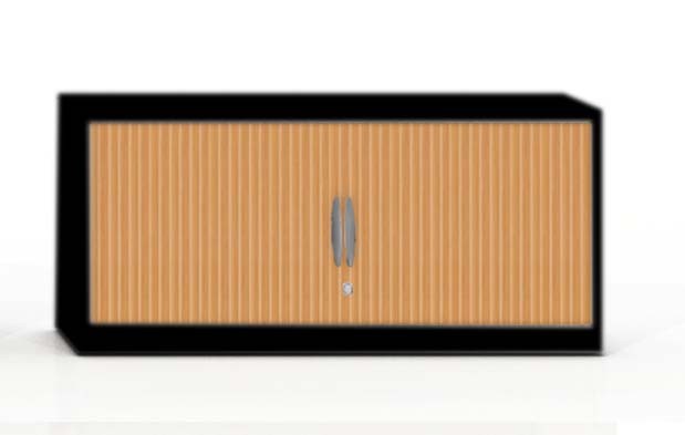 Główna galeria - Szafa - nadstawka -  metalowa żaluzjowa firmy Majencia-Nowy Styl Filea 500x1200 mm - Kolor Czarny + Grusza (4)