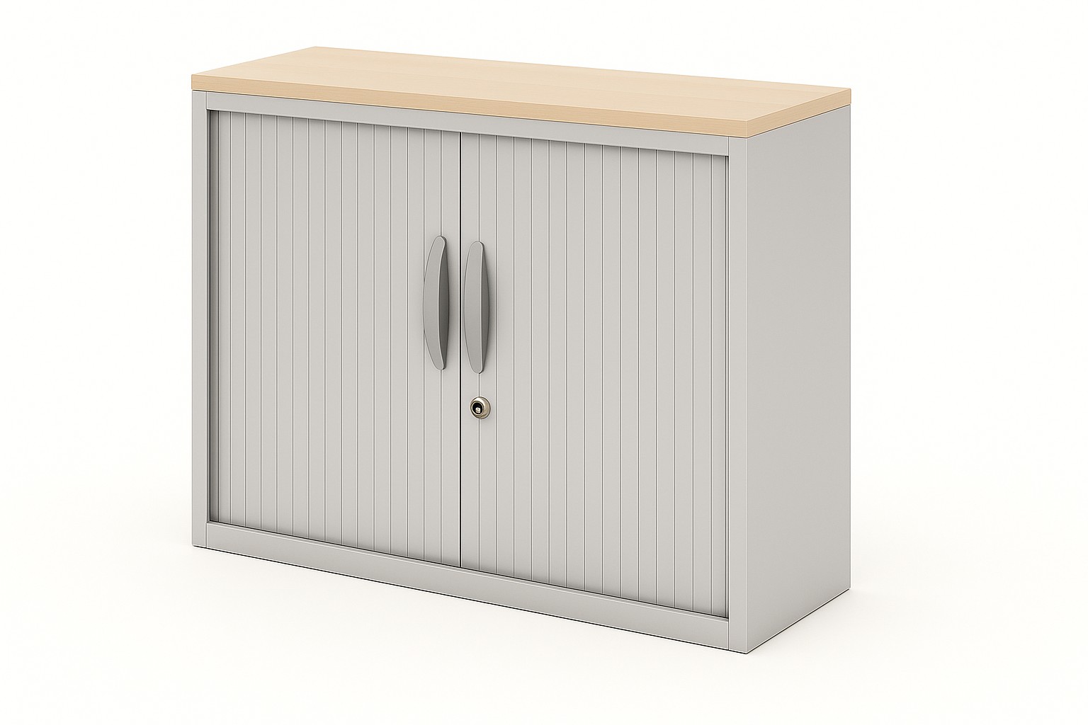 Szafa metalowa żaluzjowa firmy Majencia-Nowy Styl Filea 1020x1200 mm - Kolor Srebrny + Szary