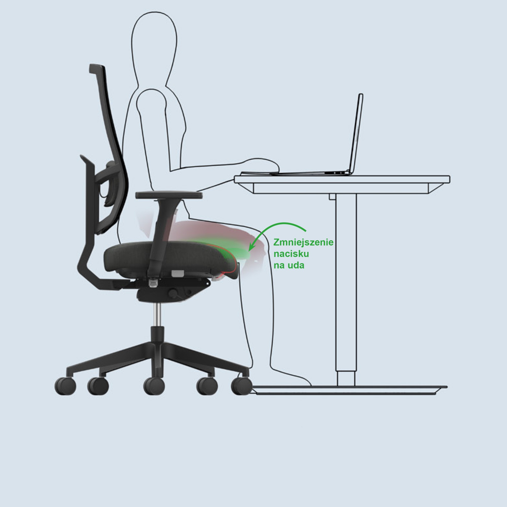 Główna galeria - Ergonomiczny fotel obrotowy MILO (5)