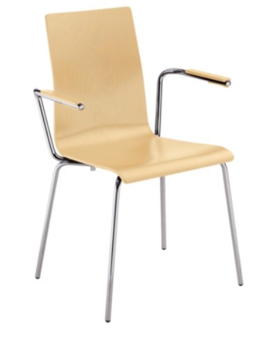 Krzesło sklejkowe CAFE VII ARM