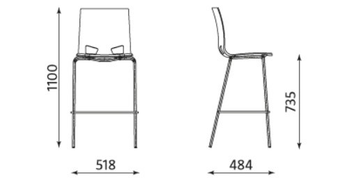 Główna galeria - Stołek barowy FONDO PP HOCKER (2)