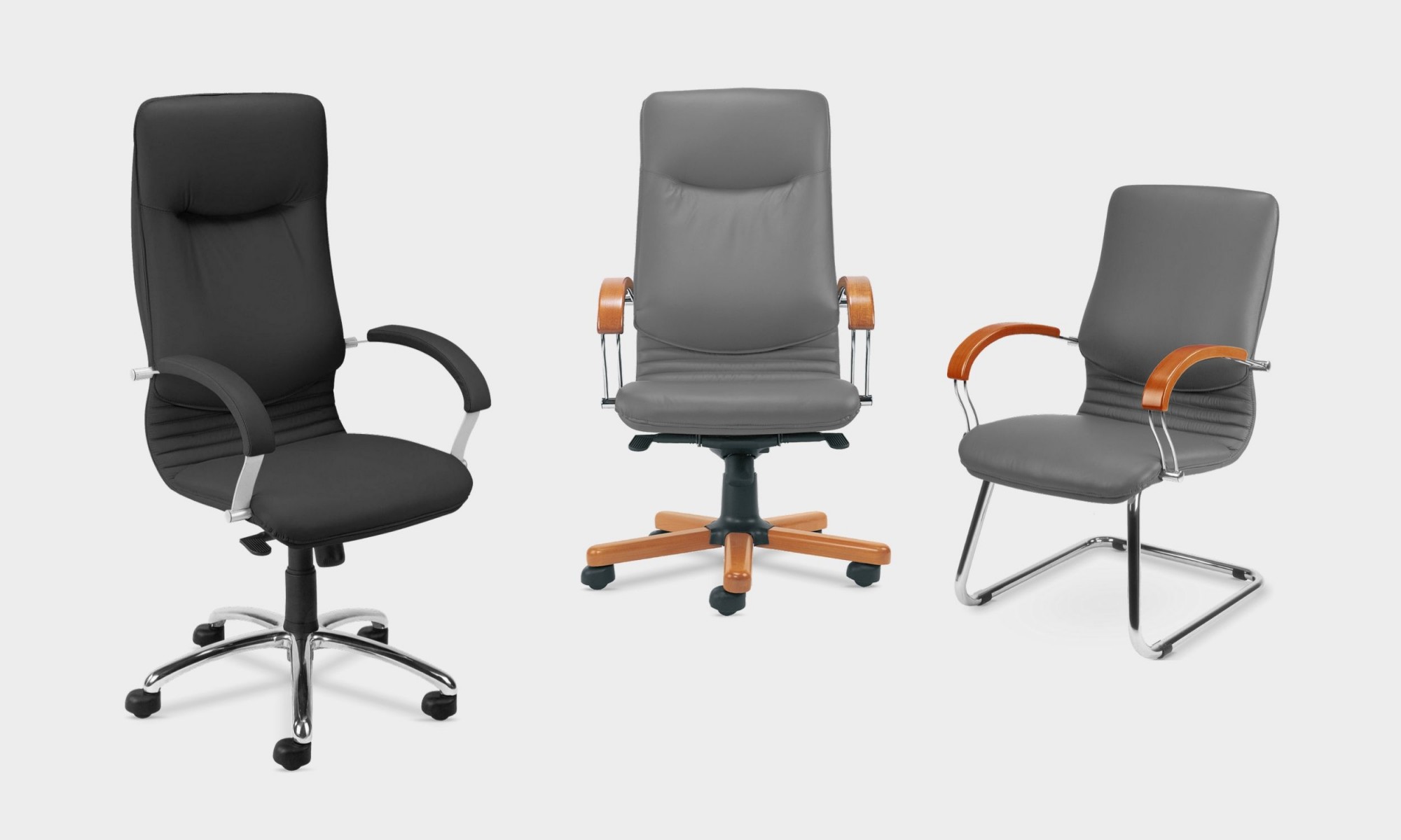 Główna galeria - Fotel obrotowy NOVA WOOD CHROME (2)