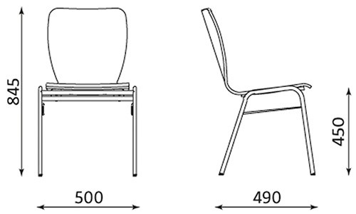 Główna galeria - Krzesło sklejkowe WING II (2)