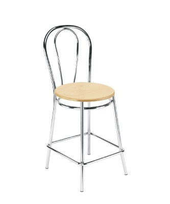 Stołek barowy TULIPAN 78 WOOD CR/RAL