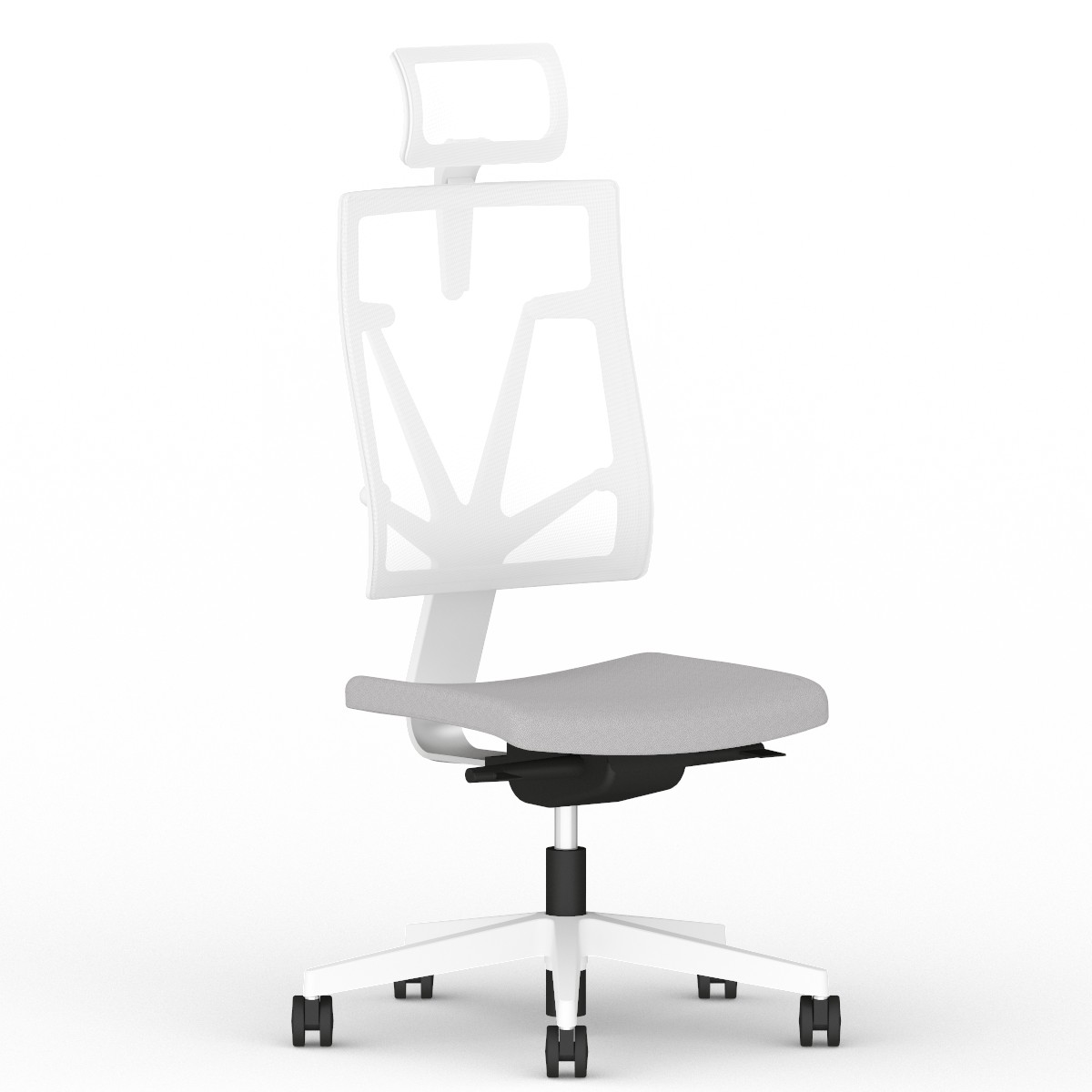 Krzesło biurowe, obrotowe 4ME-MESH-W-HRMA-SOFT-SEAT-ESP