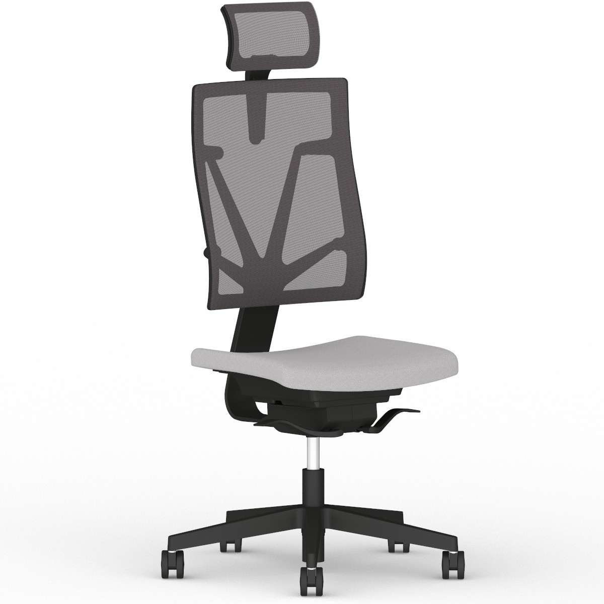 Krzesło biurowe, obrotowe 4ME-MESH-BL-SOFT-SEAT-HRMA-SFB1.SMV