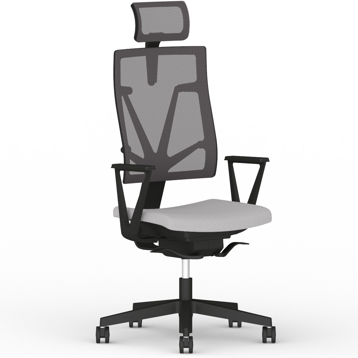 Główna galeria - Krzesło biurowe, obrotowe 4ME-MESH-BL-SOFT-SEAT-HRMA-SFB1.SMV (6)