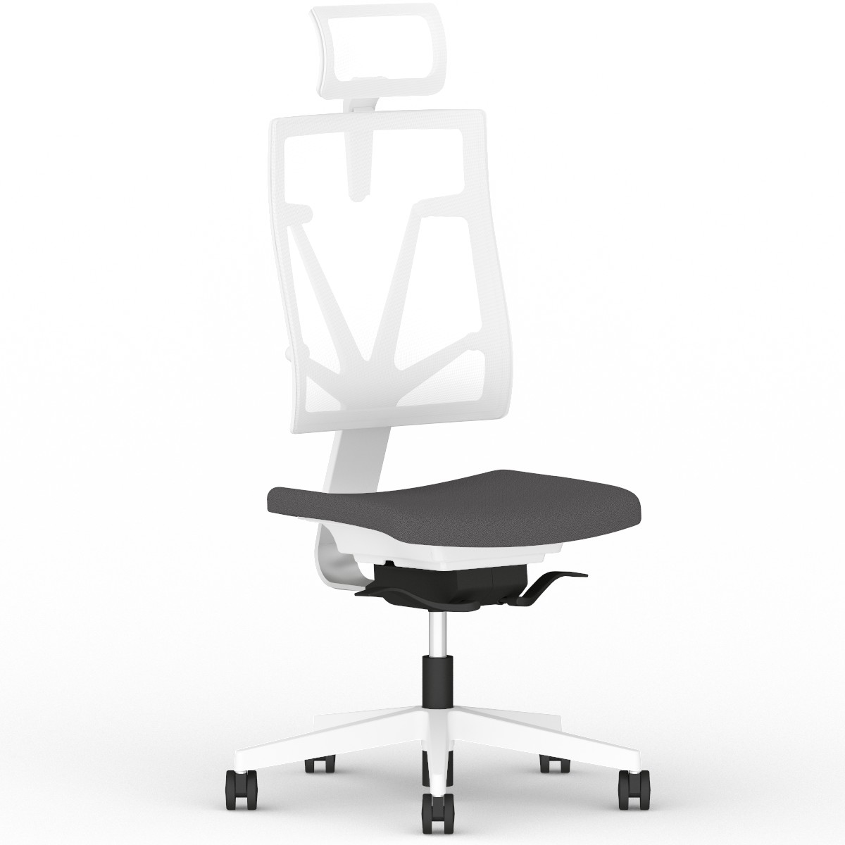 Krzesło biurowe, obrotowe 4ME-MESH-W-SOFT-SEAT-HRMA-SFB1.SMV