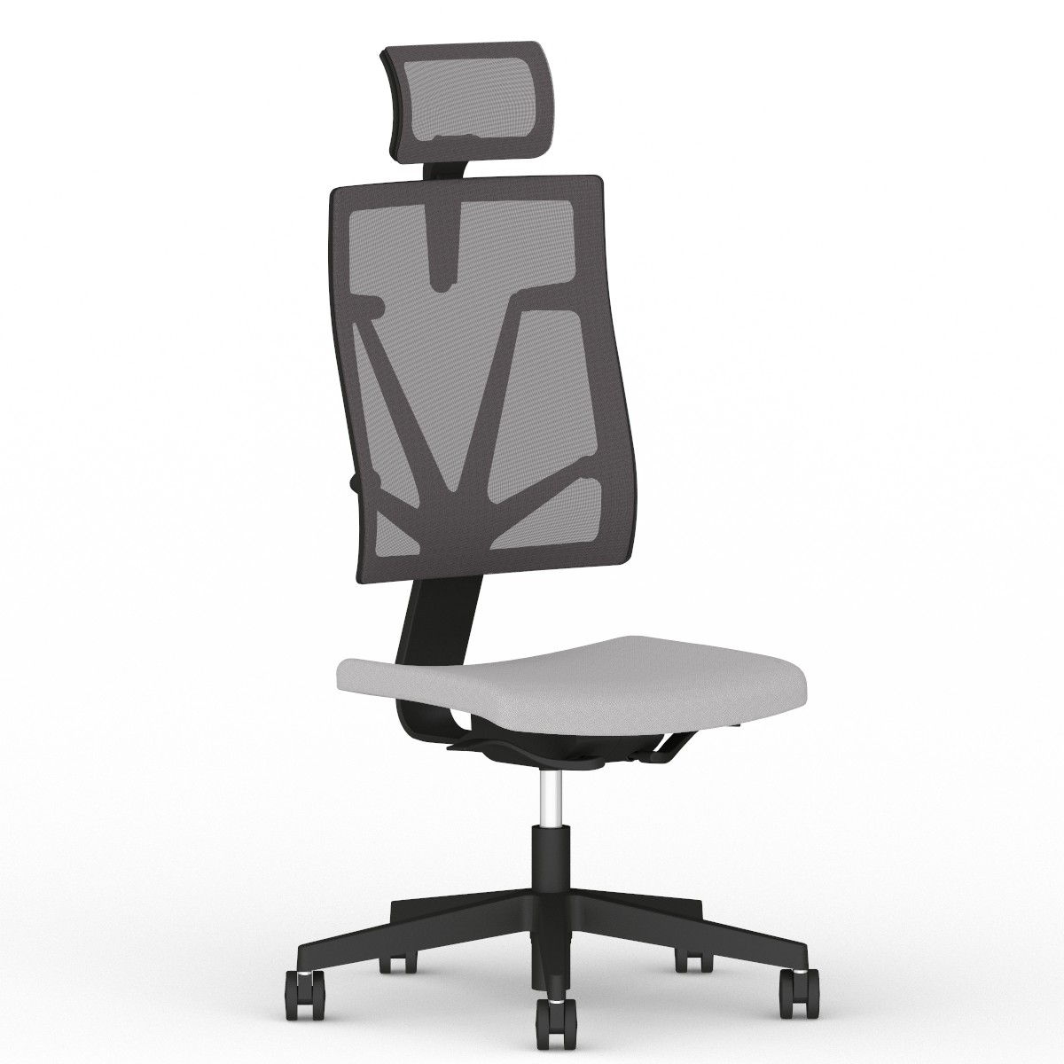 Krzesło biurowe, obrotowe 4ME-MESH-BL-SOFT-SEAT-HRMA-SFB1