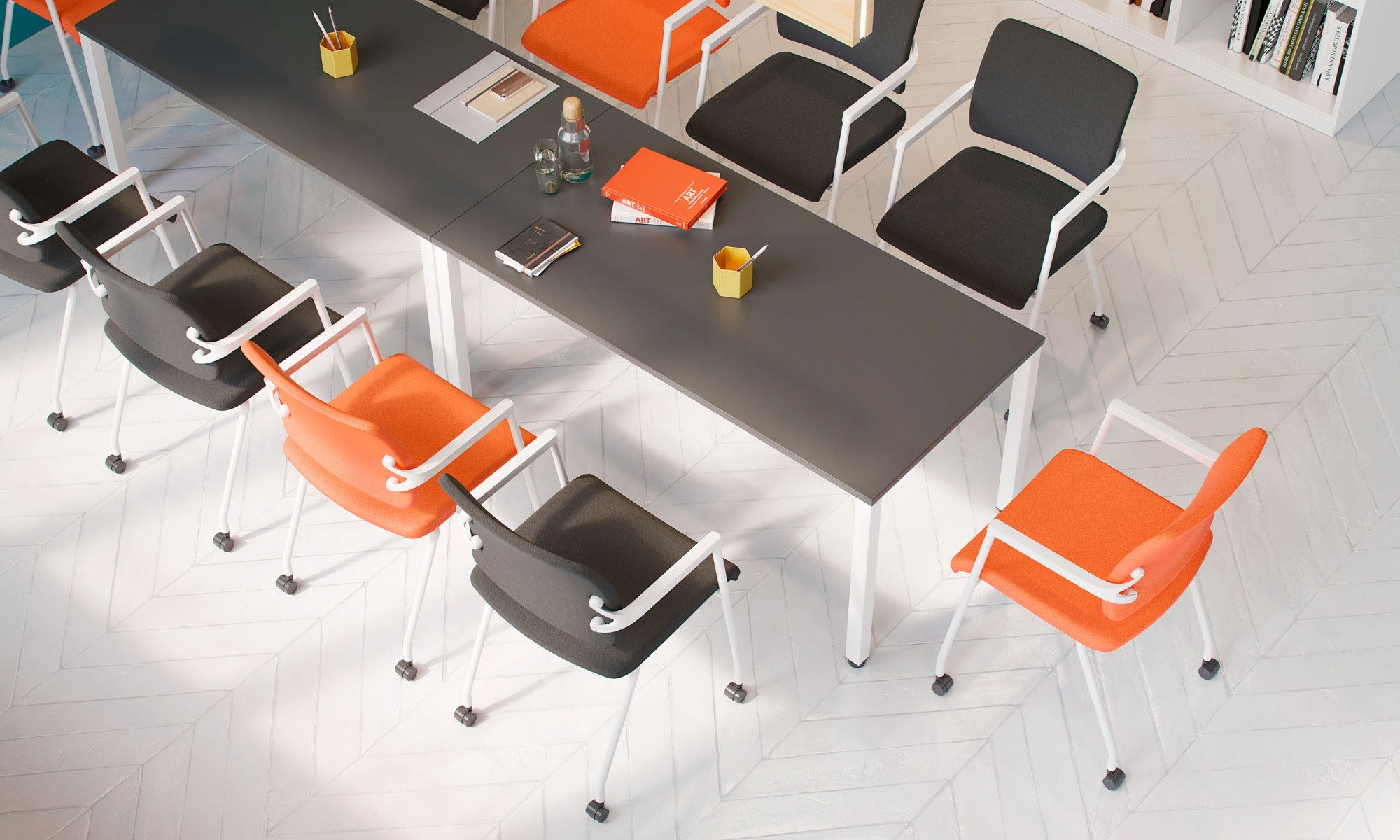 Główna galeria - Krzesło konferencyjne 2ME-S-W 4L-ARM-BL GBP (4)