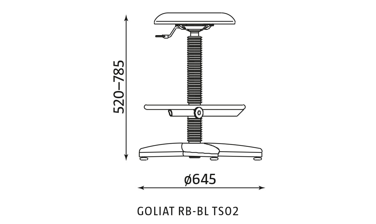 Główna galeria - KRZESŁO GOLIAT-PU RB-BL TS02 (3)