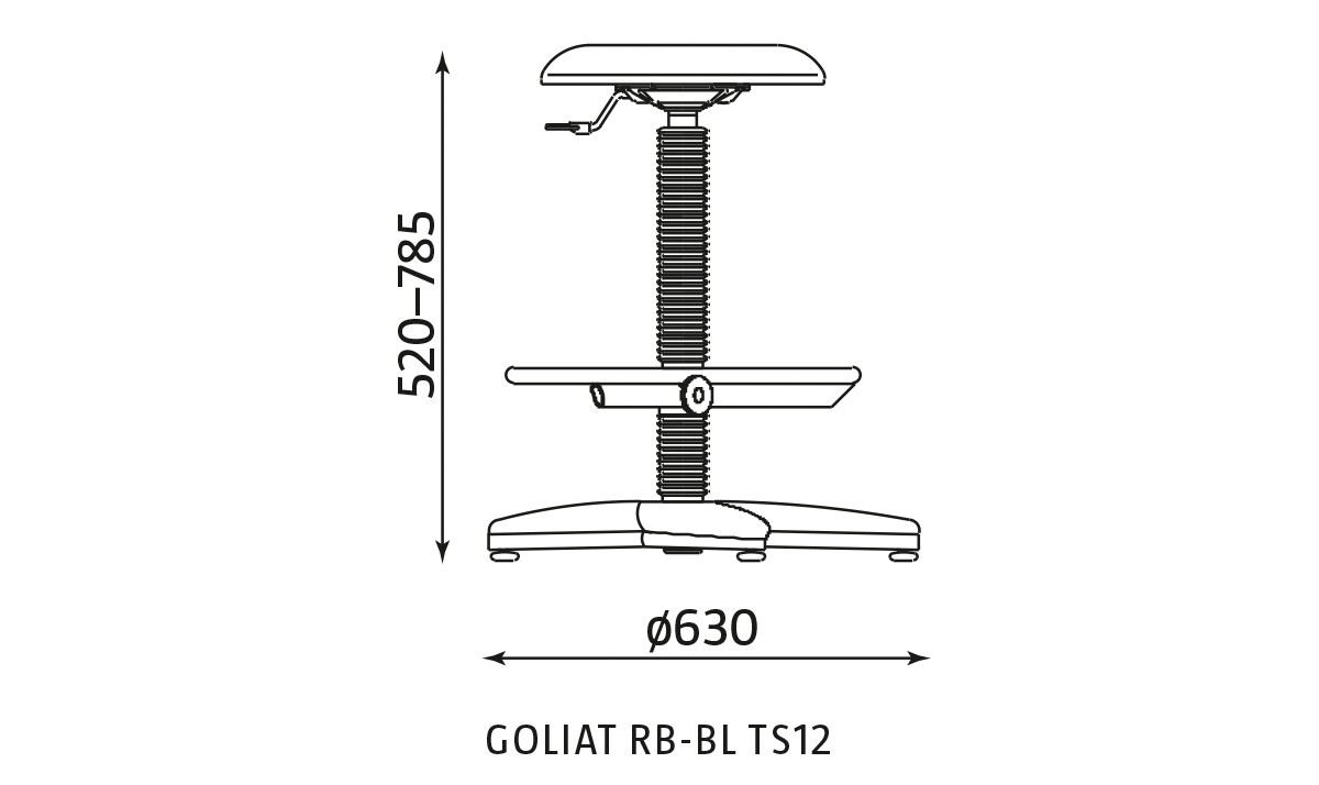 Główna galeria - Krzesło GOLIAT RB-BL TS02 (2)