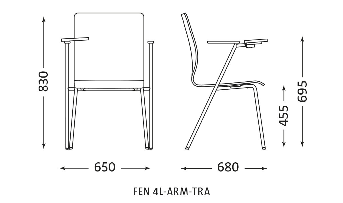 Główna galeria - KRZESŁO FEN 4L-ARM-TRA (3)