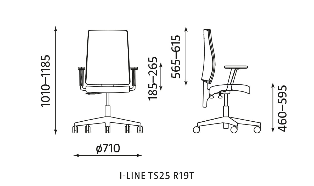 Główna galeria - Krzesło pracownicze I-LINE TS25 R19T (3)