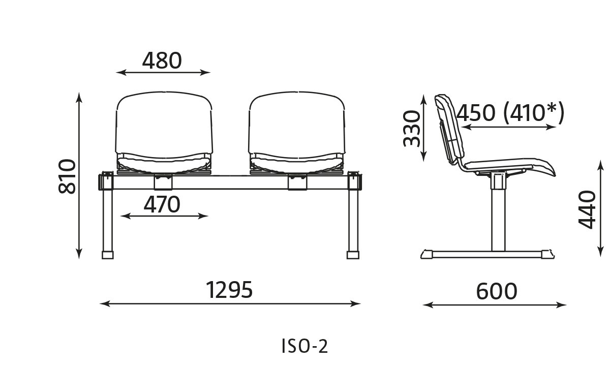 Główna galeria - Krzesło do poczekalni ISO 2 (3)