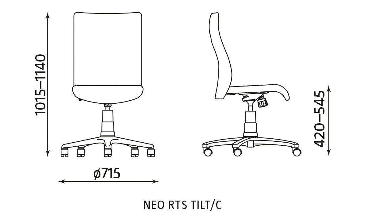 Główna galeria - Krzesło pracownicze NEO TS06 RTS TILT / C (6)