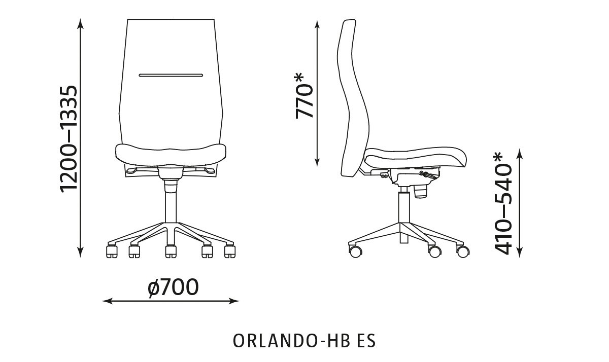 Główna galeria - Krzesło pracownicze ORLANDO-HB ES (2)