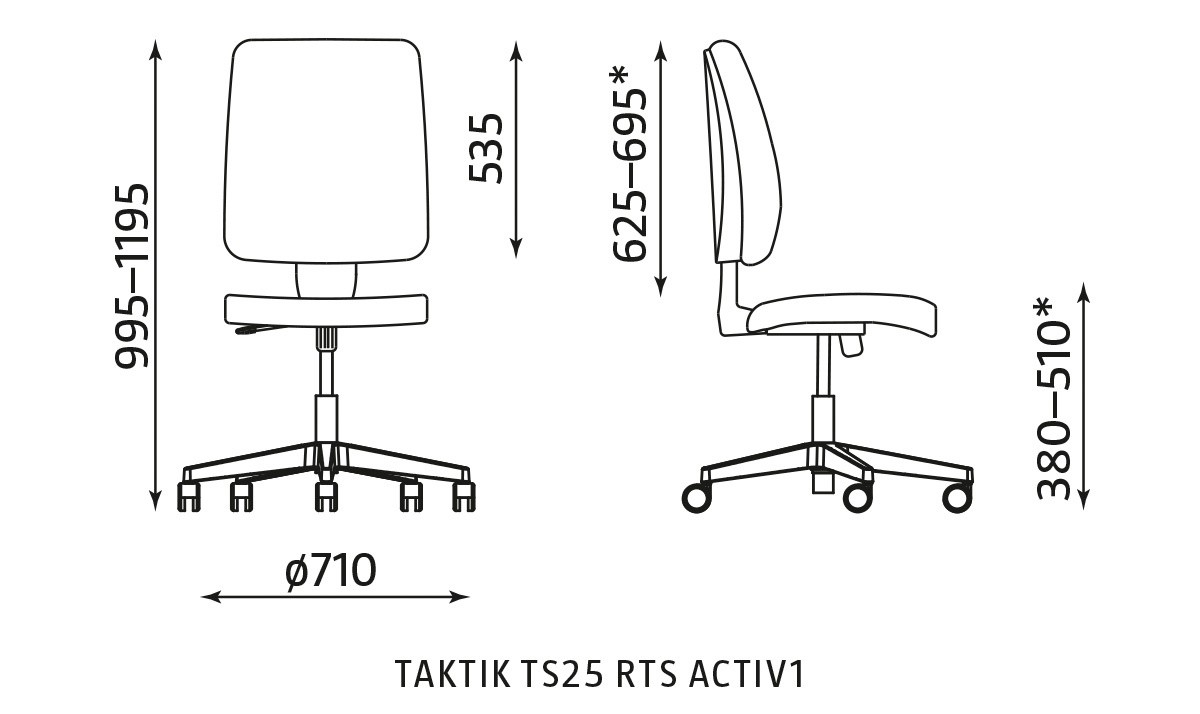 Główna galeria - Krzesło pracownicze TAKTIK TS25 RTS ACTIV1 (2)