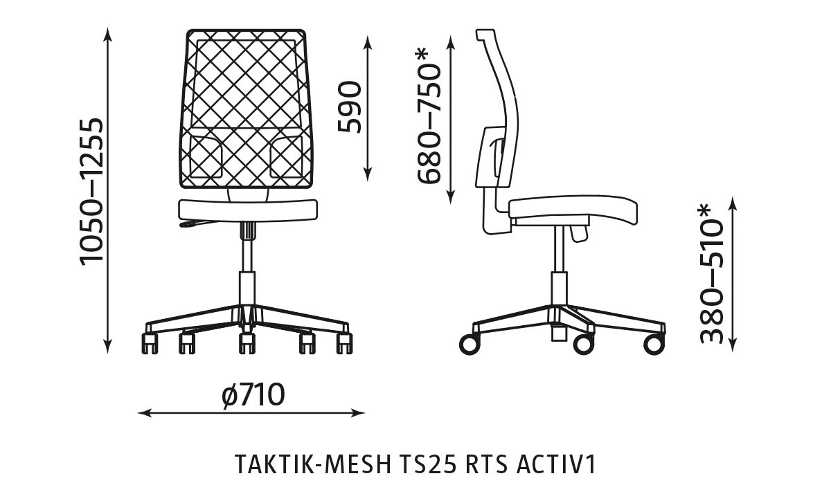 Główna galeria - Krzesło pracownicze TAKTIK-MESH TS25 RTS ACTIV1 (7)