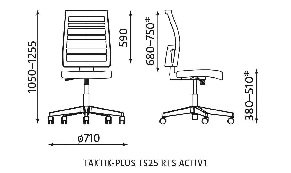 Główna galeria - Krzesło pracownicze TAKTIK-PLUS TS25 RTS ACTIV1 (3)