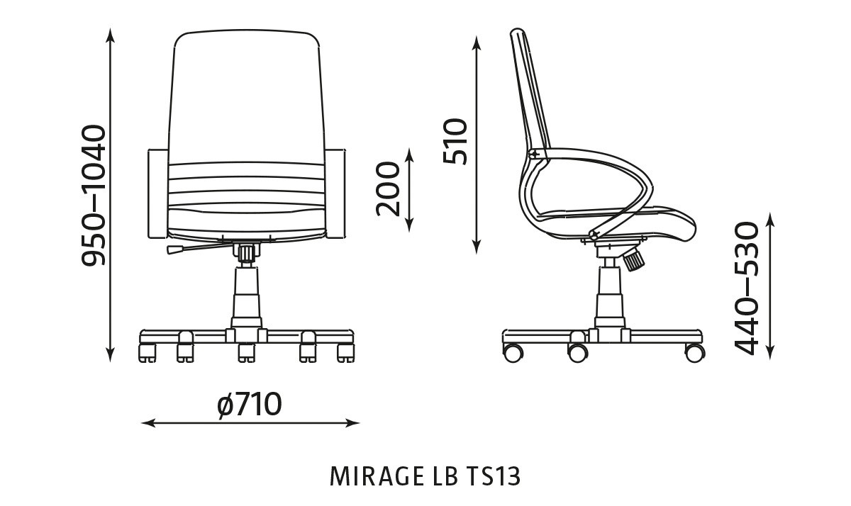 Główna galeria - Fotel obrotowy MIRAGE LB TS06 (2)