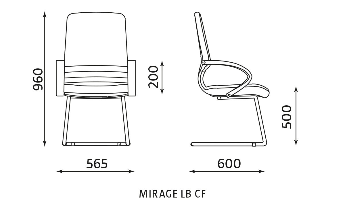 Główna galeria - Fotel stacjonarny MIRAGE LB CF (2)