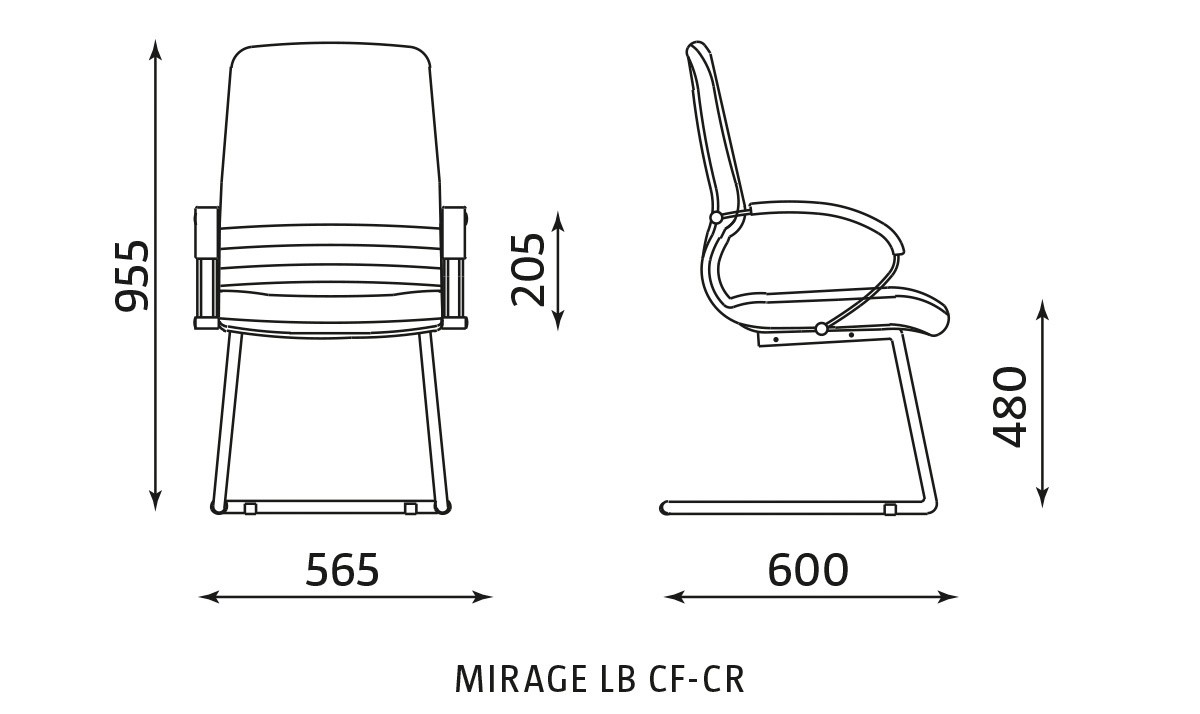 Główna galeria - Fotel stacjonarny MIRAGE LB CF-CR (3)