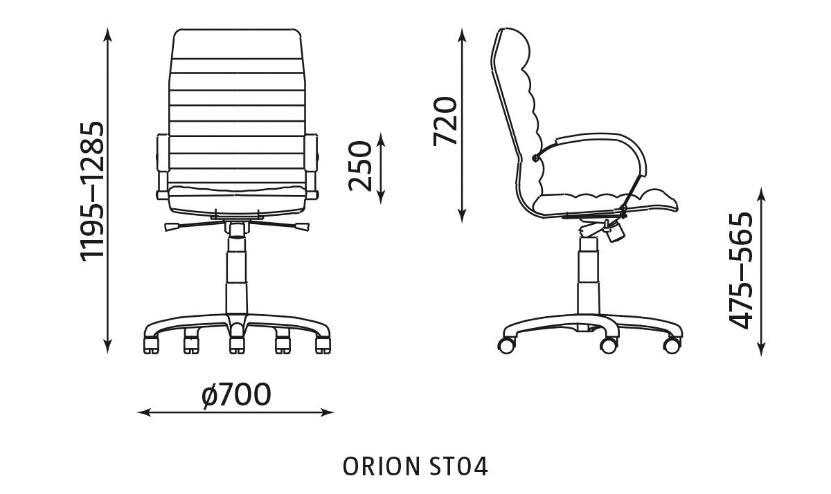 Główna galeria - Fotel obrotowy ORION ST44-ALU (3)
