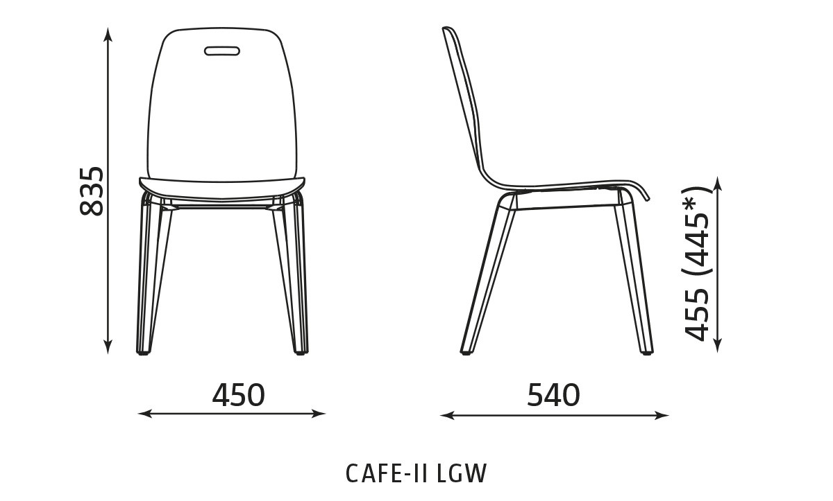 Główna galeria - Krzesło sklejkowe CAFE-II LGW (2)